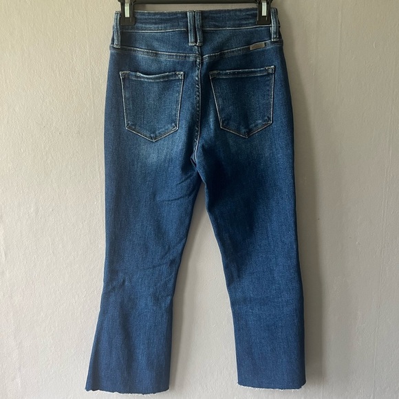 🛍️KanCan Dark Wash Jeans Cropped Size 3 - Picture 4 of 6